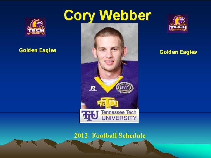 Cory Webber Golden Eagles 2012 Football Schedule 