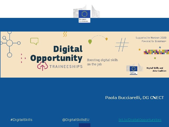 Paola Bucciarelli, DG CNECT #Digital. Skills @Digital. Skills. EU bit. ly/Digital. Opportunities 