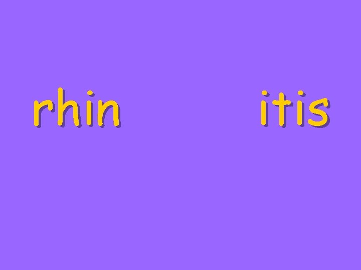 rhinosinus itis rhin 