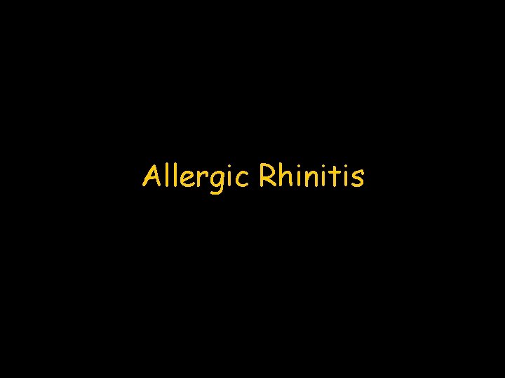 Allergic Rhinitis UK/FF/0108/11 April 2011 
