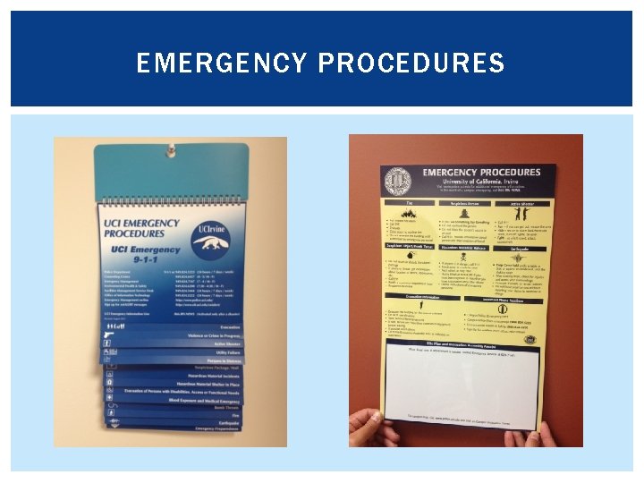 EMERGENCY PROCEDURES 