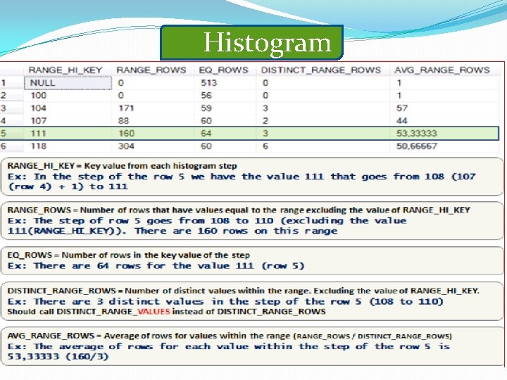 Histogram SQL Server Statistics 