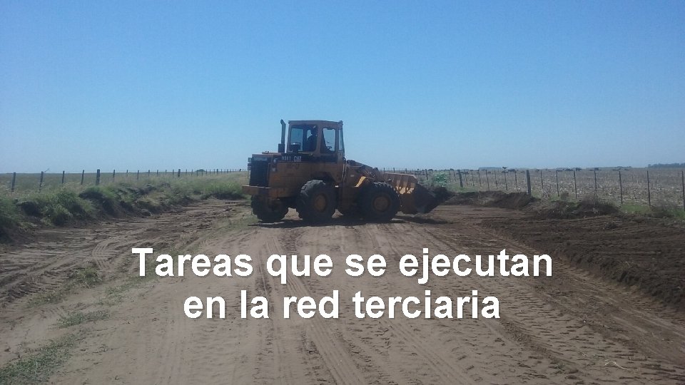 Tareas que se ejecutan en la red terciaria Tareas que se ejecutan en la red terciaria