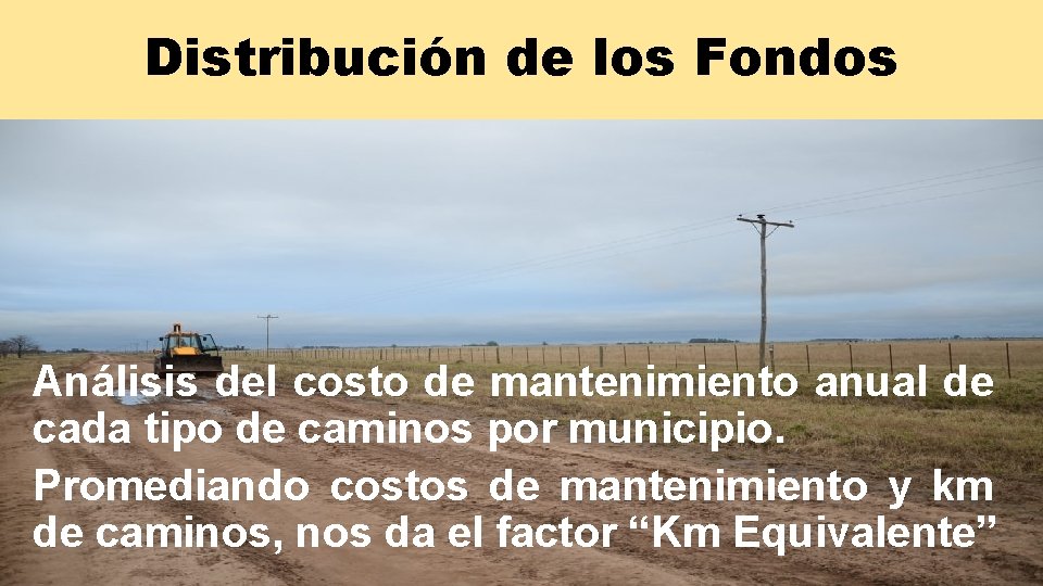 Distribución de los Fondos Análisis del costo de mantenimiento anual de cada tipo de Distribución de los Fondos Análisis del costo de mantenimiento anual de cada tipo de