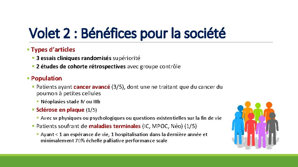 Volet 2 : Bénéfices pour la société § Types d’articles § 3 essais cliniques