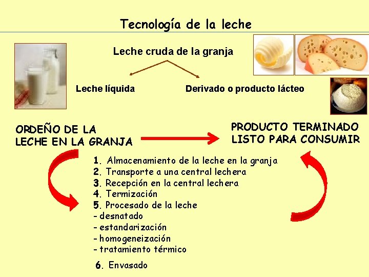 Tecnología de la leche Leche cruda de la granja Leche líquida ORDEÑO DE LA
