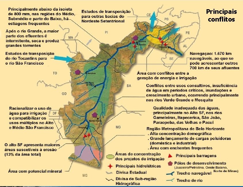 ÃO S FRANCISCO GEF Principais conflitos 