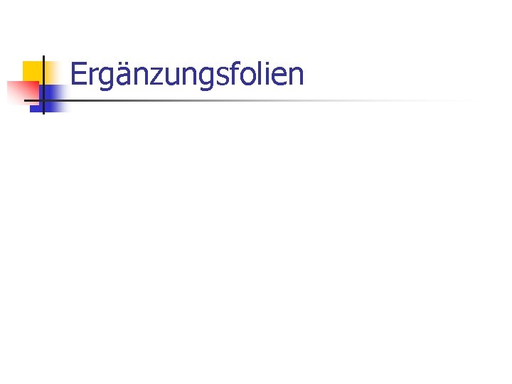 Ergänzungsfolien 