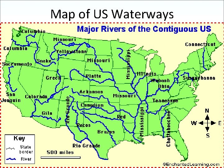 Map of US Waterways Map of US Waterways