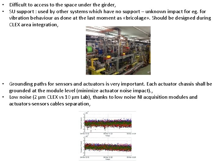  • Difficult to access to the space under the girder, • SU support