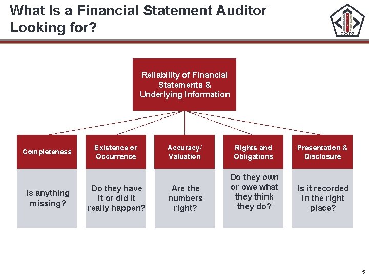 What Is a Financial Statement Auditor Looking for? Reliability of Financial Statements & Underlying