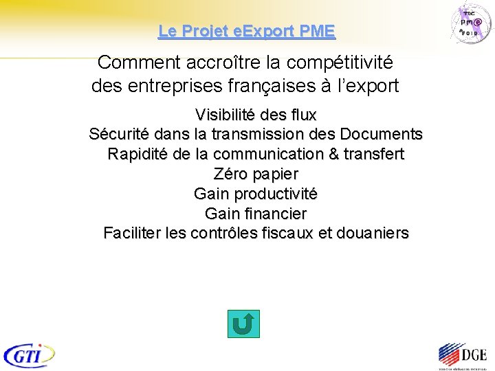 Le Projet e. Export PME Comment accroître la compétitivité des entreprises françaises à l’export