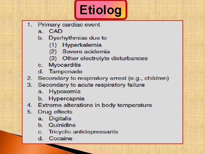 Etiolog y 