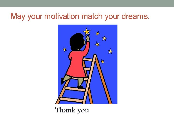 May your motivation match your dreams. Thank you 