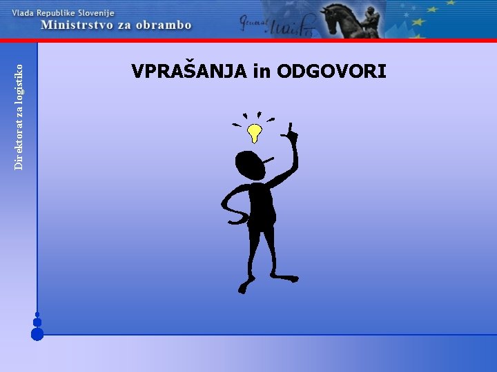 Direktorat za logistiko VPRAŠANJA in ODGOVORI 