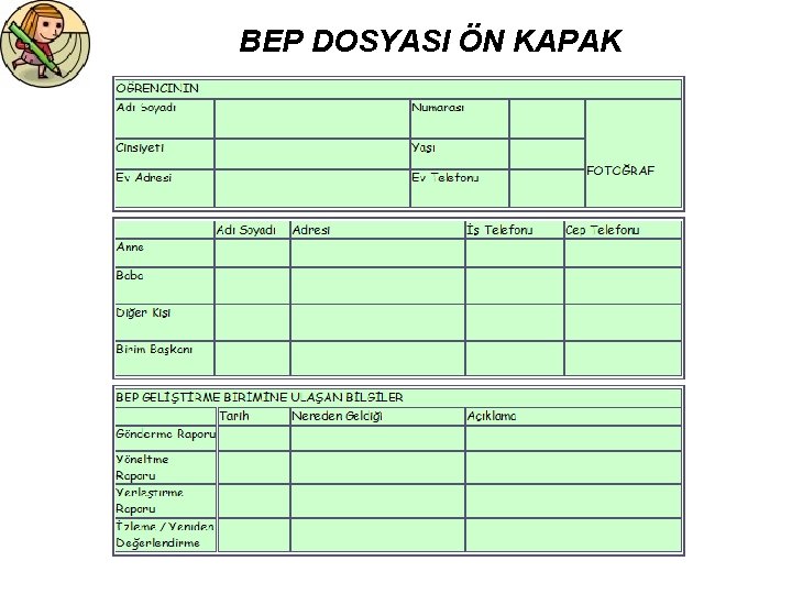 BEP DOSYASI ÖN KAPAK 