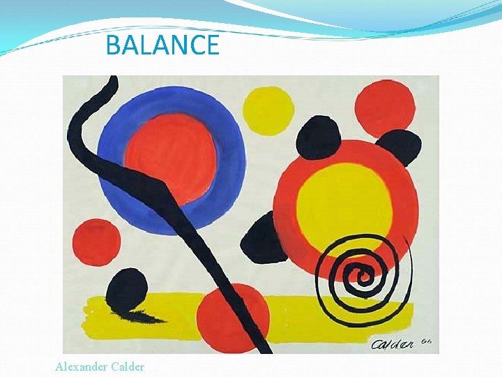 BALANCE Alexander Calder 