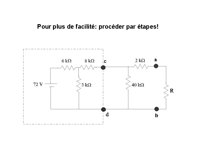 Pour plus de facilité: procéder par étapes! 