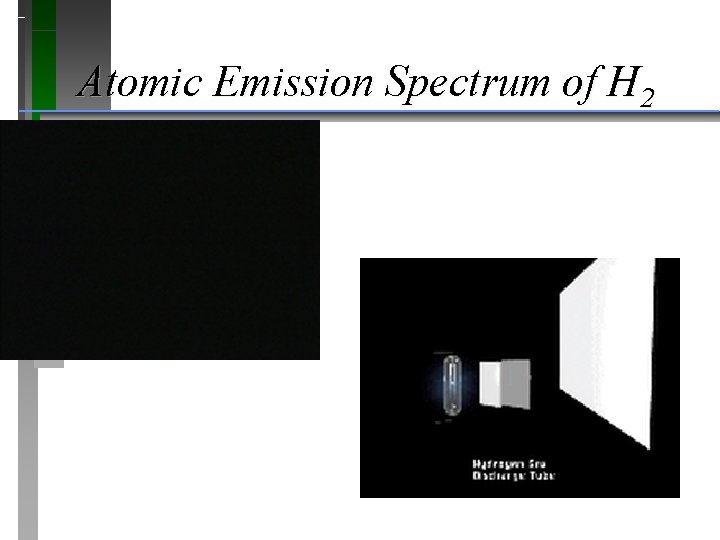 Atomic Emission Spectrum of H 2 Atomic Emission Spectrum of H 2