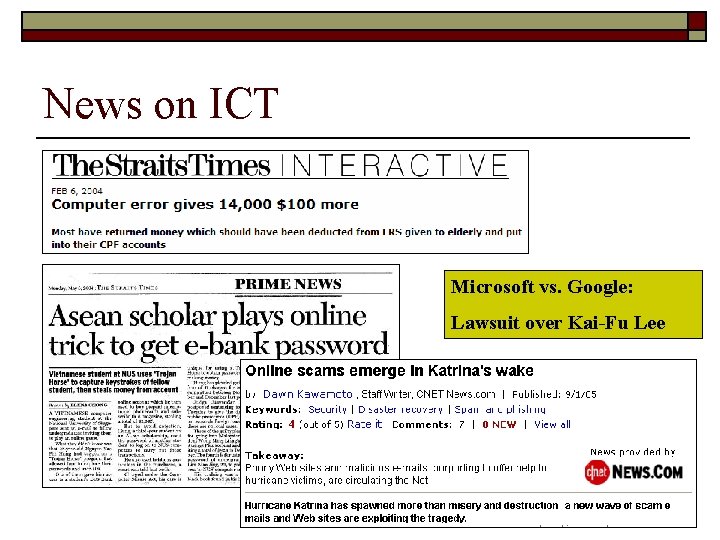 News on ICT Microsoft vs. Google: Lawsuit over Kai-Fu Lee 