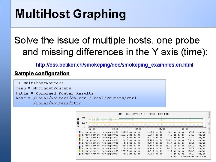Multi. Host Graphing Solve the issue of multiple hosts, one probe and missing differences