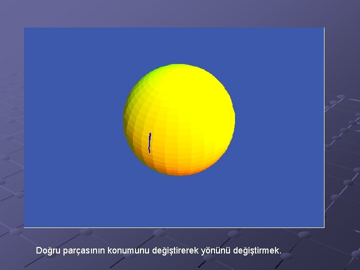 Doğru parçasının konumunu değiştirerek yönünü değiştirmek. 