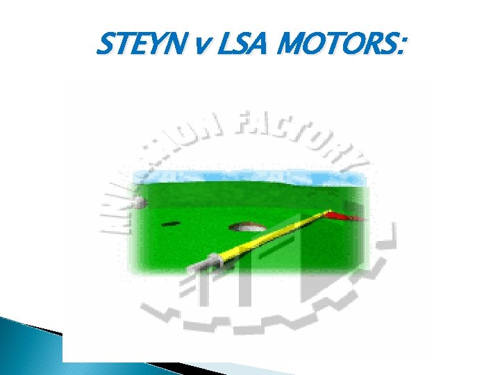 STEYN v LSA MOTORS: 