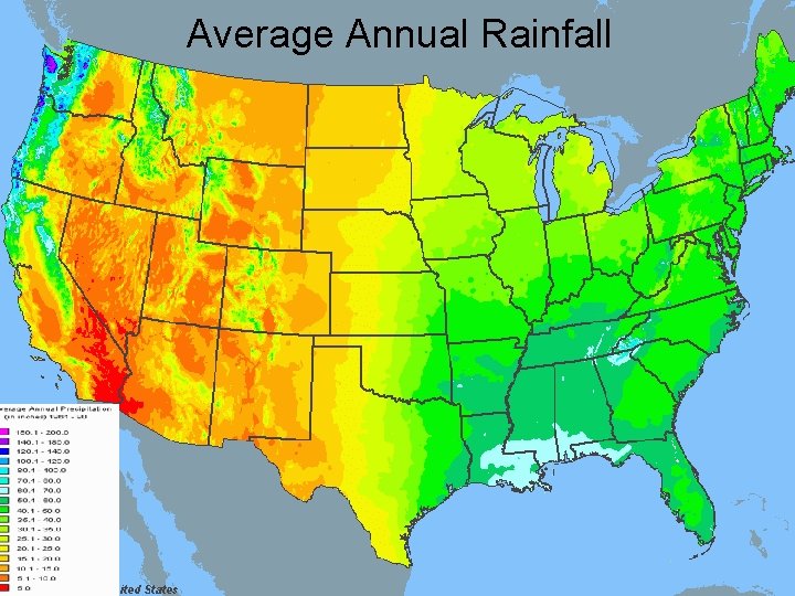 Average Annual Rainfall 