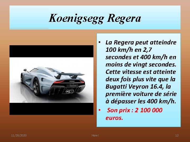 Koenigsegg Regera • La Regera peut atteindre 100 km/h en 2, 7 secondes et Koenigsegg Regera • La Regera peut atteindre 100 km/h en 2, 7 secondes et