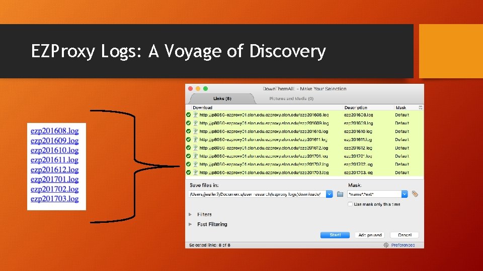 EZProxy Logs: A Voyage of Discovery 
