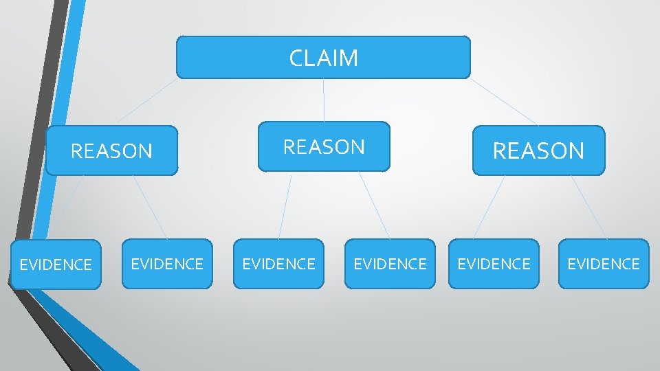 CLAIM REASON EVIDENCE REASON EVIDENCE 