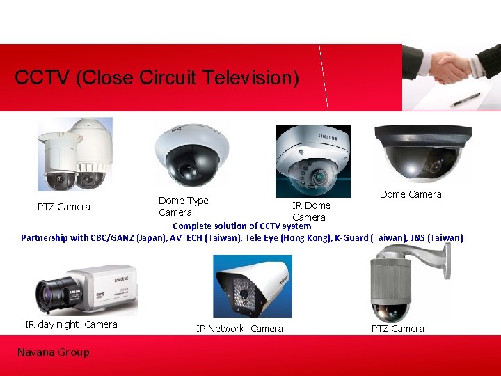 CCTV (Close Circuit Television) Dome Camera Dome Type IR Dome PTZ Camera Complete solution