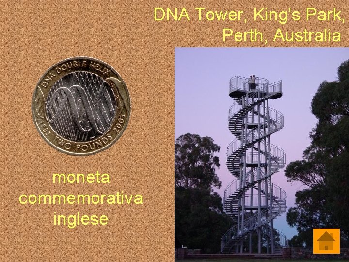 DNA Tower, King’s Park, Perth, Australia moneta commemorativa inglese 