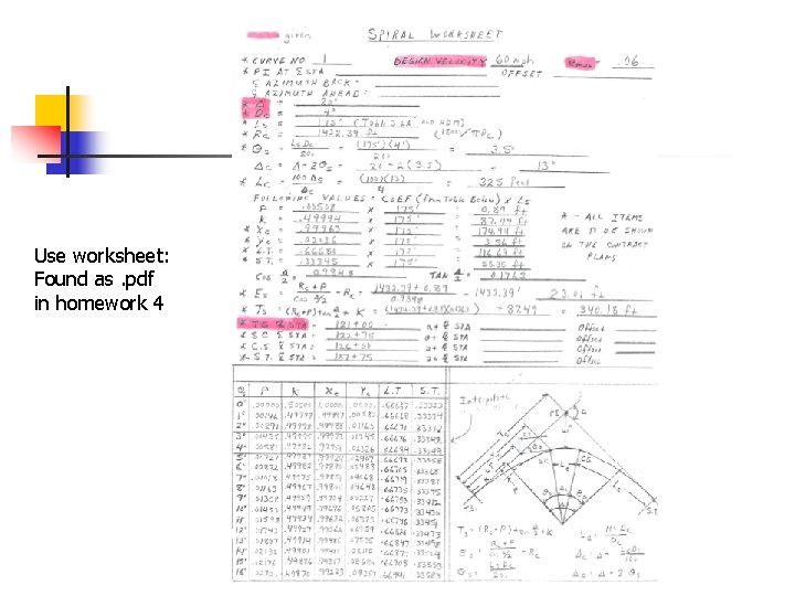 Use worksheet: Found as. pdf in homework 4 
