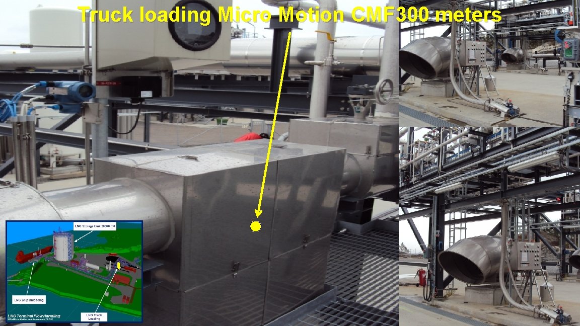 Truck loading Micro Motion CMF 300 meters 