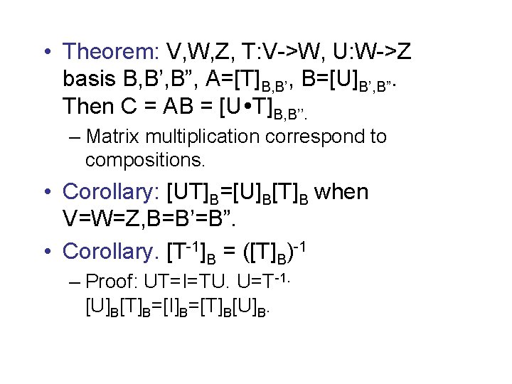 Representation By Matrices Representation Basis Change T Vnwm