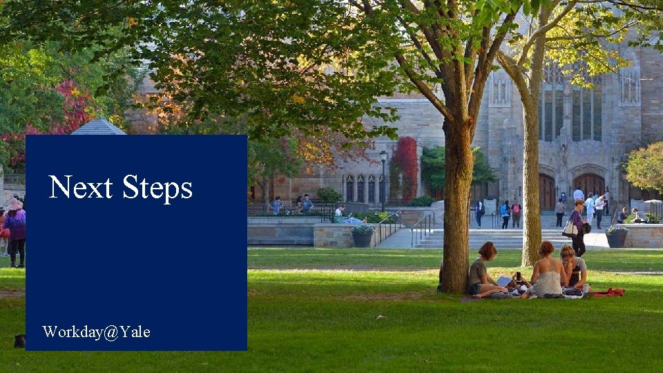 Next Steps Workday@Yale 