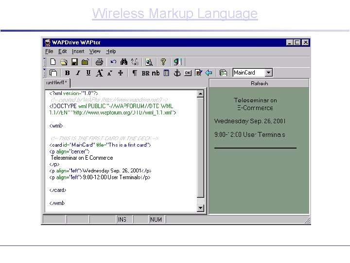 Wireless Markup Language 