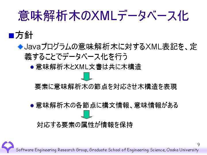 Xml Software Engineering Research Group Graduate School Of