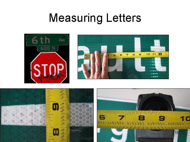 Measuring Letters 116 