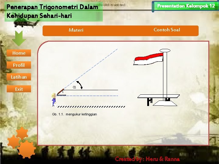 Penerapan Trigonometri Dalam Kehidupan Sehari-hari Materi Presentation Kelompok 12 Contoh Soal Home Profil Latihan