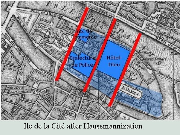 Ile de la Cité after Haussmannization 