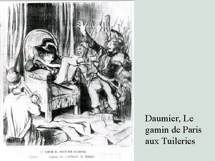 Daumier, Le gamin de Paris aux Tuileries 