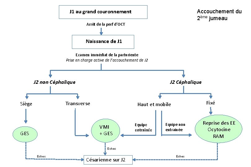 Conduites pratiques à l’accouchement (Grade C) J 1 au grand couronnement Accouchement du 2ème