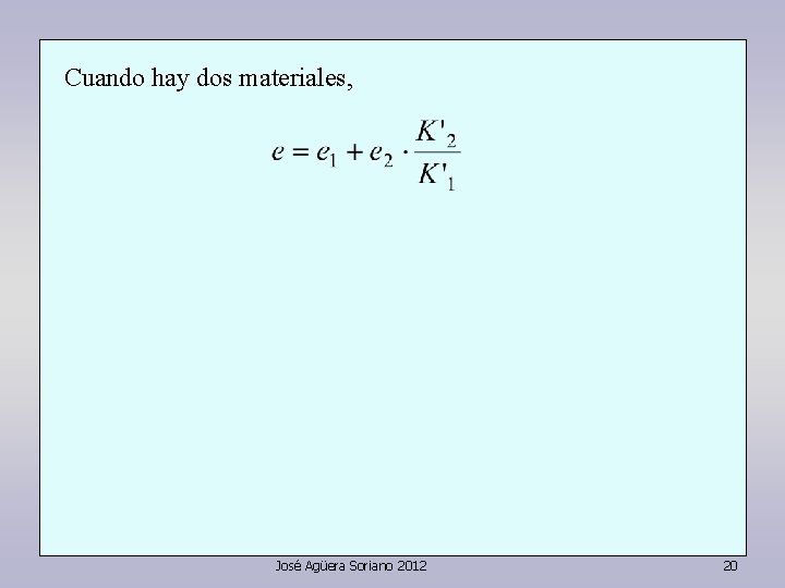 Cuando hay dos materiales, José Agüera Soriano 2012 20 