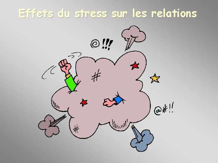 Effets du stress sur les relations 