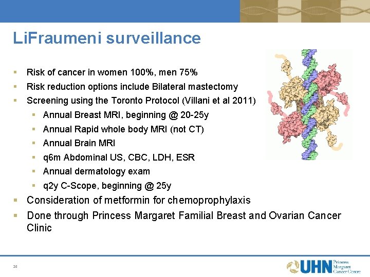 Li. Fraumeni surveillance § § § Risk of cancer in women 100%, men 75% Li. Fraumeni surveillance § § § Risk of cancer in women 100%, men 75%
