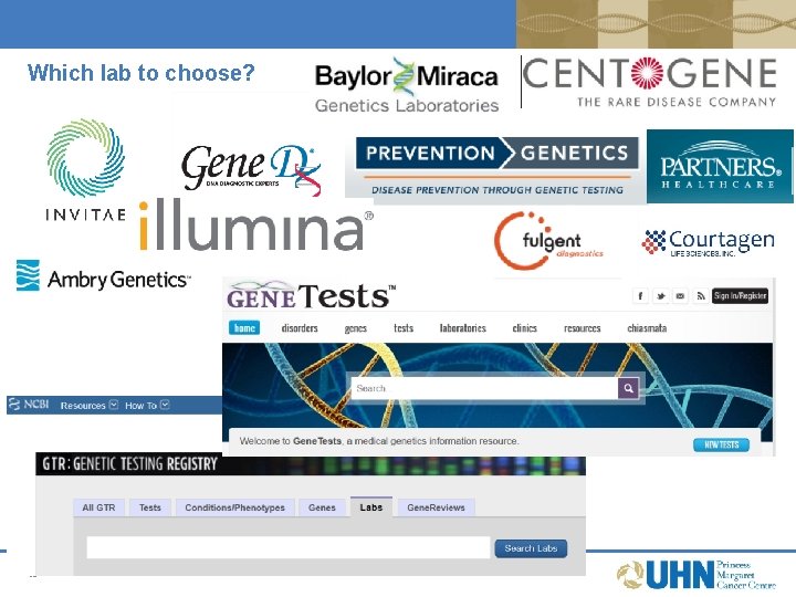 Which lab to choose? 45 Which lab to choose? 45