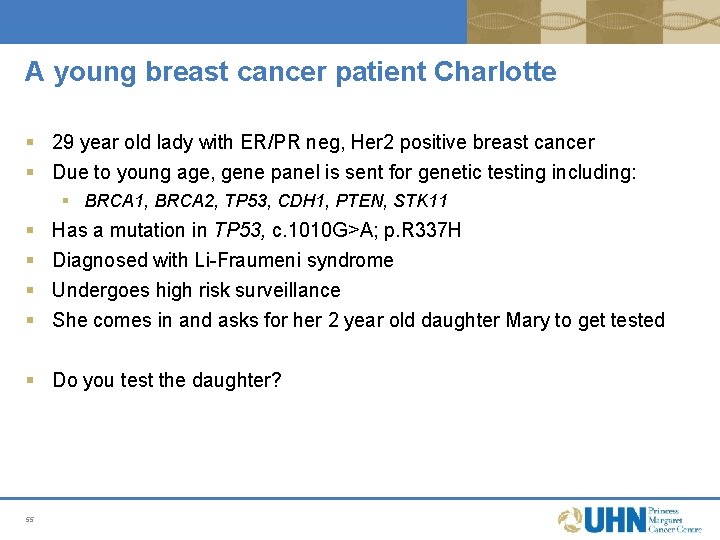 A young breast cancer patient Charlotte § 29 year old lady with ER/PR neg, A young breast cancer patient Charlotte § 29 year old lady with ER/PR neg,
