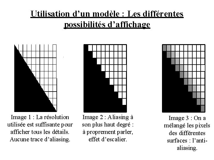 Utilisation d’un modèle : Les différentes possibilités d’affichage Image 1 : La résolution utilisée